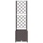 Pflanzgefäß mit braunem PP-Gitter 40x40x136 cm von vidaXL, Töpfe und Pflanzgefäße - Ref: Foro24-318259, Preis: 61,42 €, Rabat...