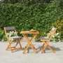 3-piece terrace folding table and chairs and acacia wood cushions by vidaXL, Garden sets - Ref: Foro24-319705, Price: 144,81 ...