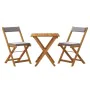 3-piece terrace folding table and chairs and acacia wood cushions by vidaXL, Garden sets - Ref: Foro24-319705, Price: 144,81 ...