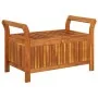 Garden storage bench with cushion solid acacia wood 91 cm by vidaXL, garden benches - Ref: Foro24-319714, Price: 136,03 €, Di...