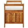 Garden storage bench with cushion solid acacia wood 91 cm by vidaXL, garden benches - Ref: Foro24-319714, Price: 136,03 €, Di...
