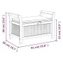 Garden storage bench with cushion solid acacia wood 91 cm by vidaXL, garden benches - Ref: Foro24-319714, Price: 136,03 €, Di...