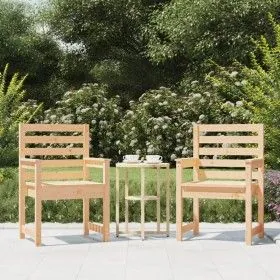 Gartenstühle 2 Stück aus massivem Kiefernholz 60x48x91 cm von vidaXL, Gartenstühle - Ref: Foro24-824053, Preis: 109,95 €, Rab...