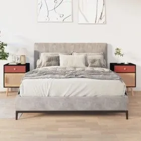 Nachttische 2 Stück schwarzes Sperrholz 40x30x55 cm von vidaXL, Nachttische - Ref: Foro24-352145, Preis: 120,56 €, Rabatt: %