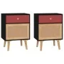 Nightstands 2 pcs black plywood 40x30x55 cm by vidaXL, Nightstands - Ref: Foro24-352145, Price: 122,55 €, Discount: %