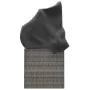 Sofá tumbona de jardín con toldo cojines ratán sintético gris de vidaXL, Tumbonas - Ref: Foro24-319568, Precio: 258,48 €, Des...