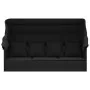 Garden lounger sofa with awning and black synthetic rattan cushions by vidaXL, Loungers - Ref: Foro24-319569, Price: 247,81 €...