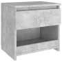 Concrete gray engineered wood bedside table 40x30x39 cm by vidaXL, Nightstands - Ref: Foro24-803451, Price: 31,77 €, Discount: %