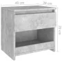 Concrete gray engineered wood bedside table 40x30x39 cm by vidaXL, Nightstands - Ref: Foro24-803451, Price: 31,77 €, Discount: %