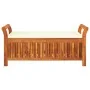 Garden storage bench with solid acacia wood cushion 126cm by vidaXL, garden benches - Ref: Foro24-319715, Price: 160,52 €, Di...