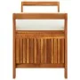 Banco almacenaje jardín con cojín madera maciza de acacia 126cm de vidaXL, Bancos de jardín - Ref: Foro24-319715, Precio: 160...