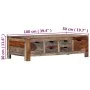 Couchtisch aus massivem grauem Palisanderholz, 100 x 50 x 30 cm von vidaXL, Couchtisch - Ref: Foro24-247982, Preis: 190,96 €,...