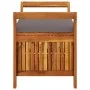 Garden storage bench with cushion solid acacia wood 91 cm by vidaXL, garden benches - Ref: Foro24-319716, Price: 131,77 €, Di...