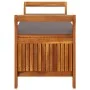 Garden storage bench with solid acacia wood cushion 126cm by vidaXL, garden benches - Ref: Foro24-319717, Price: 158,05 €, Di...