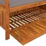 Garden storage bench with solid acacia wood cushion 126cm by vidaXL, garden benches - Ref: Foro24-319717, Price: 158,05 €, Di...
