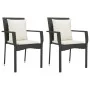 Garden chairs with cushions 2 units black synthetic rattan by vidaXL, Garden sets - Ref: Foro24-319877, Price: 101,66 €, Disc...