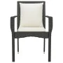 Garden chairs with cushions 2 units black synthetic rattan by vidaXL, Garden sets - Ref: Foro24-319877, Price: 101,66 €, Disc...