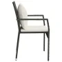 Garden chairs with cushions 2 units black synthetic rattan by vidaXL, Garden sets - Ref: Foro24-319877, Price: 101,66 €, Disc...
