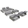 5-teiliges Gartenmöbel-Set und graue synthetische Rattankissen von vidaXL, Gartensets - Ref: Foro24-42889, Preis: 925,49 €, R...
