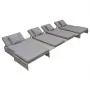 5-teiliges Gartenmöbel-Set und graue synthetische Rattankissen von vidaXL, Gartensets - Ref: Foro24-42889, Preis: 925,49 €, R...