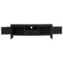 Solid black mango wood TV cabinet 118x30x40 cm by vidaXL, TV Furniture - Ref: Foro24-247985, Price: 185,98 €, Discount: %