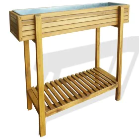 Solid acacia wood and zinc flowerbed by vidaXL, Pots and planters - Ref: Foro24-43793, Price: 115,28 €, Discount: %