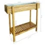 Solid acacia wood and zinc flowerbed by vidaXL, Pots and planters - Ref: Foro24-43793, Price: 115,28 €, Discount: %
