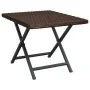 Brown synthetic rattan folding table 45x35x32 cm by vidaXL, Garden tables - Ref: Foro24-362250, Price: 26,74 €, Discount: %