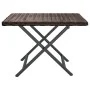 Brown synthetic rattan folding table 45x35x32 cm by vidaXL, Garden tables - Ref: Foro24-362250, Price: 26,74 €, Discount: %