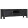 Solid black mango wood TV cabinet 118x30x40 cm by vidaXL, TV Furniture - Ref: Foro24-247985, Price: 185,98 €, Discount: %