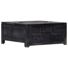Mesa de centro madera maciza de mango negro 65x65x30 cm de vidaXL, Mesas de centro - Ref: Foro24-247986, Precio: 226,15 €, De...