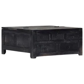 Solid black mango wood coffee table 65x65x30 cm by vidaXL, Coffee table - Ref: Foro24-247986, Price: 226,15 €, Discount: %
