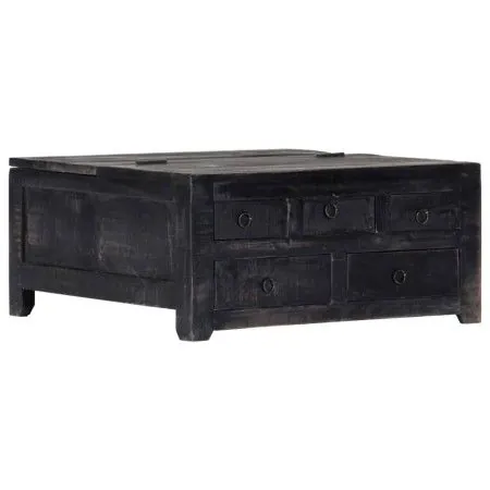 Solid black mango wood coffee table 65x65x30 cm by vidaXL, Coffee table - Ref: Foro24-247986, Price: 226,15 €, Discount: %