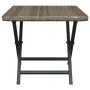 Gray synthetic rattan folding table 45x35x32 cm by vidaXL, Garden tables - Ref: Foro24-362252, Price: 29,54 €, Discount: %