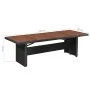 Synthetic rattan garden table solid acacia wood 240x90x74cm by vidaXL, Garden tables - Ref: Foro24-43940, Price: 287,70 €, Di...