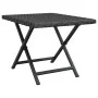Black synthetic rattan folding table 45x35x32 cm by vidaXL, Garden tables - Ref: Foro24-362251, Price: 28,27 €, Discount: %