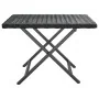 Black synthetic rattan folding table 45x35x32 cm by vidaXL, Garden tables - Ref: Foro24-362251, Price: 28,27 €, Discount: %