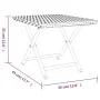 Black synthetic rattan folding table 45x35x32 cm by vidaXL, Garden tables - Ref: Foro24-362251, Price: 28,27 €, Discount: %