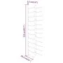 Wandflaschenhalter für 36 Flaschen 2 Einheiten goldenes Eisen von vidaXL, Weinregale - Ref: Foro24-340890, Preis: 112,46 €, R...