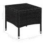 Garden chairs and stool with black synthetic rattan cushions by vidaXL, Garden chairs - Ref: Foro24-44091, Price: 96,06 €, Di...