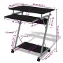 Compact Computer Desk with Black Keyboard Tray by vidaXL, Desks - Ref: Foro24-20051, Price: 71,80 €, Discount: %