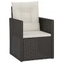 Gartensessel mit schwarzem synthetischem Rattankissen von vidaXL, Gartenstühle - Ref: Foro24-362322, Preis: 75,66 €, Rabatt: %