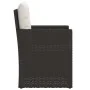 Sillón de jardín con cojín ratán sintético negro de vidaXL, Sillas de jardín - Ref: Foro24-362322, Precio: 75,52 €, Descuento: %