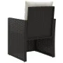 Gartensessel mit schwarzem synthetischem Rattankissen von vidaXL, Gartenstühle - Ref: Foro24-362322, Preis: 75,66 €, Rabatt: %