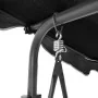 Garden swing bench with black canopy by vidaXL, Garden rockers - Ref: Foro24-41421, Price: 162,94 €, Discount: %