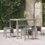 Garden stools 4 units with gray synthetic rattan cushions by vidaXL, Modular outdoor sofas - Ref: Foro24-362341, Price: 119,8...