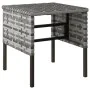 Garden stools 4 units with gray synthetic rattan cushions by vidaXL, Modular outdoor sofas - Ref: Foro24-362341, Price: 119,8...