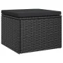 3-seater garden sofa with awning and black synthetic rattan stool by vidaXL, Outdoor sofas - Ref: Foro24-362334, Price: 293,1...