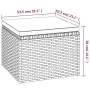 3-seater garden sofa with awning and black synthetic rattan stool by vidaXL, Outdoor sofas - Ref: Foro24-362334, Price: 293,1...