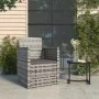 Garden armchair with gray synthetic rattan cushion by vidaXL, Garden chairs - Ref: Foro24-362321, Price: 70,76 €, Discount: %